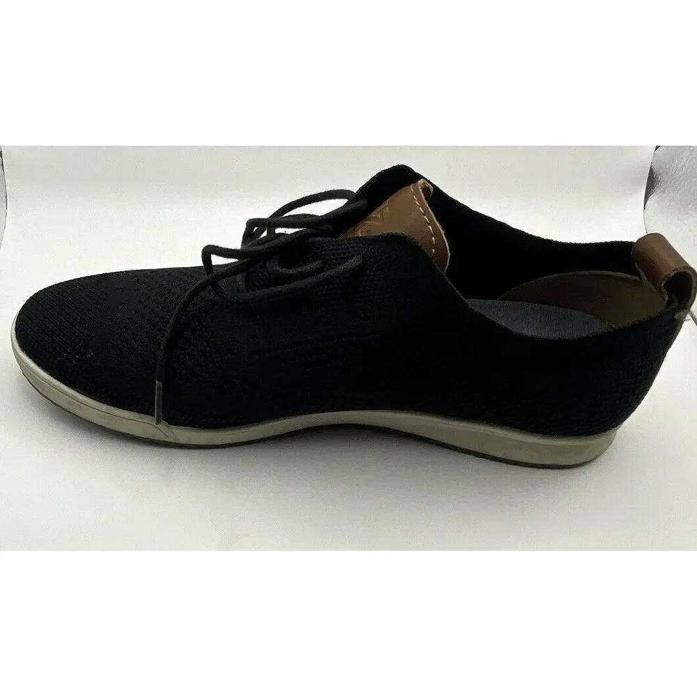 IZOD Breeze Oxford Casual Shoes for Men, Memory Foam Canvas BLACK‎